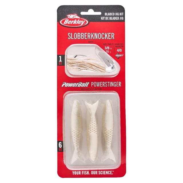 Berkley Berkley Slobberknocker And PowerStinger Kit 3/8oz 7 Pack White