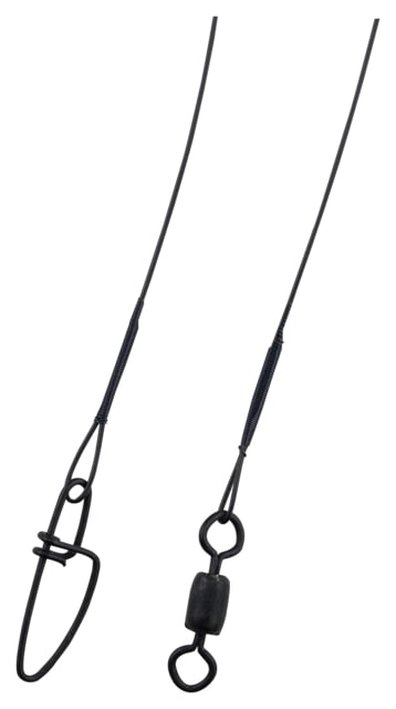 Berkley Steelon Wire-Wound Leaders DIameter 0.026in / 0.66mm Break Strength 45lb / 20.4kg Advertised Length 24in Black
