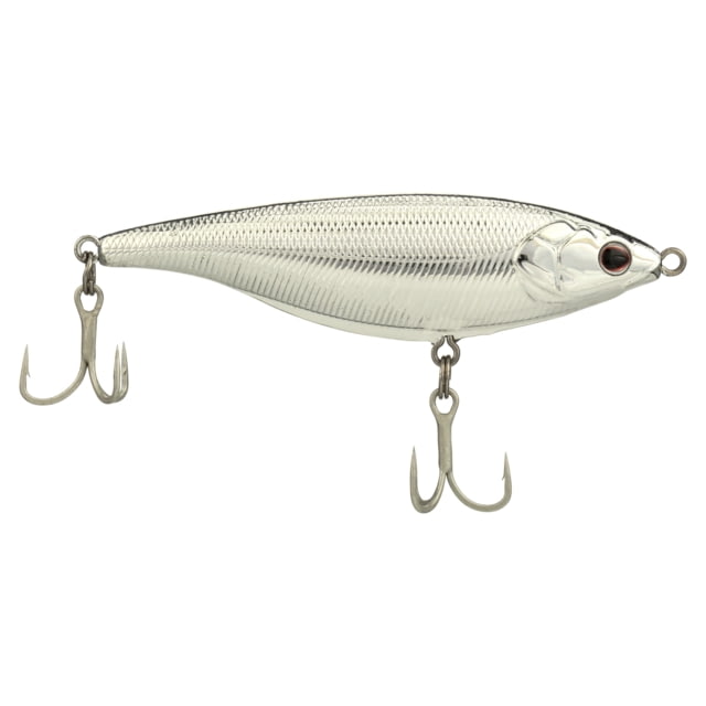 Berkley Stick Shadd Saltwater Hard Bait Twitchbait Saltwater 90 1/2 oz 90mm Less than 1ft / Less than 0.3m Hook Size 4 2 Hooks Chrome