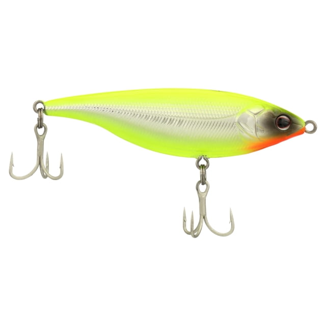 Berkley Stick Shadd Saltwater Hard Bait Twitchbait Saltwater 90 1/2 oz 90mm Less than 1ft / Less than 0.3m Hook Size 4 2 Hooks Chrome/Chartreuse