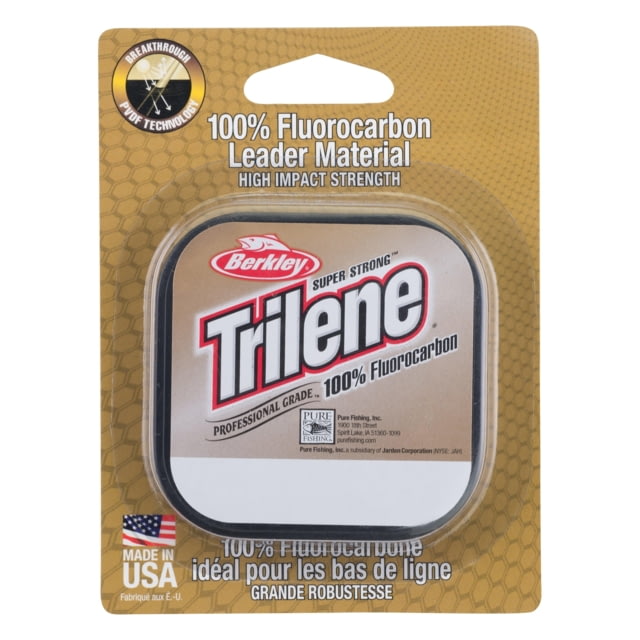 Berkley Trilene 100percent Fluoro Leader Line 0.013in/0.33mm 12lb/5.4kg 25yd/22m Clear