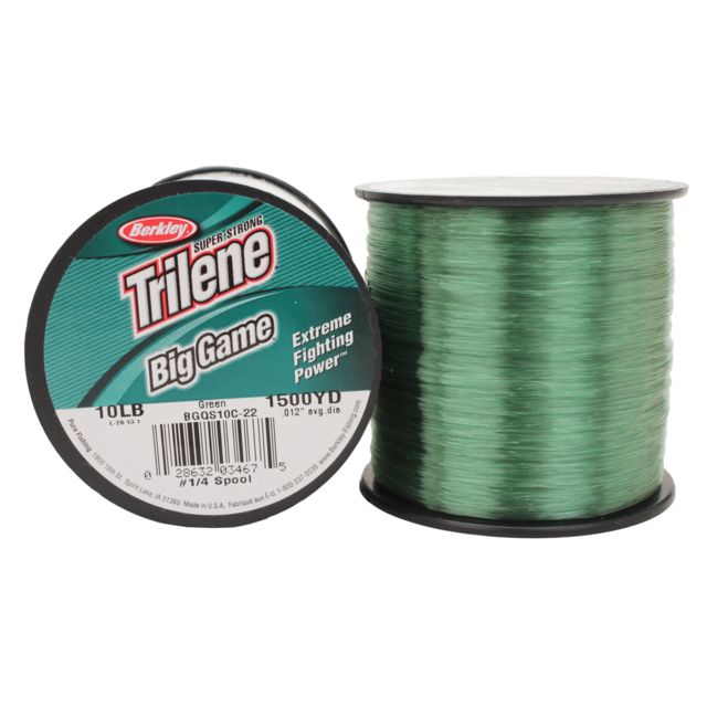 Berkley Trilene Big Game 1/4 lb Spool 10 lb 1500 Yards Green 176140