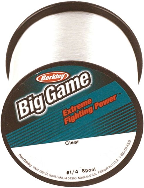 Berkley Trilene Big Game 1/4 lb Spool 15 lb 900 Yards Clear 176134