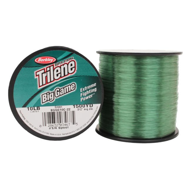 Berkley Trilene Big Game 1/4 lb Spool 15 lb 900 Yards Green 176142
