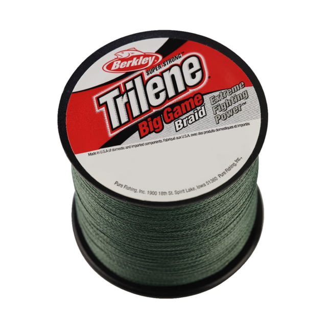 Berkley Berkley Trilene Big Game Braid Line 20lb Lo-Vis Green 0.010 in/0.25 mm