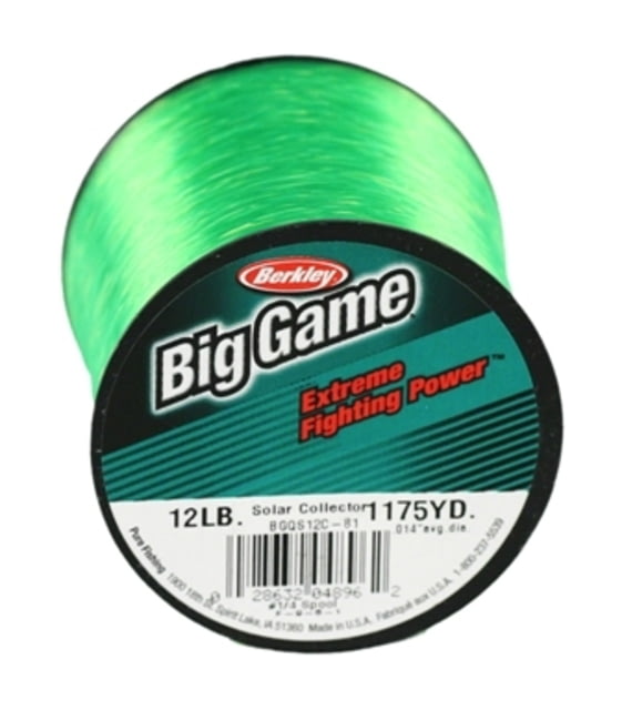 Berkley Trilene Big Game Mono 12lb 1175yd Quarter Spool Solar Collector