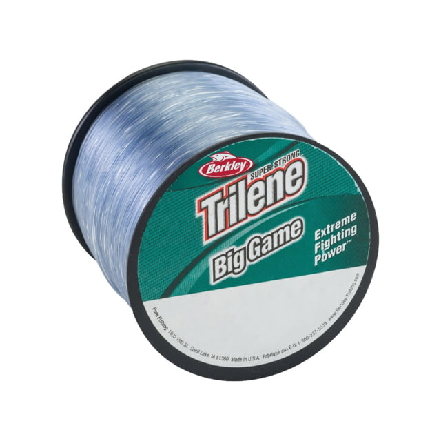 Berkley Berkley Trilene Big Game Mono 20lb 650yd Quarter Spool Steel Blue 0.018 in/0.45 mm