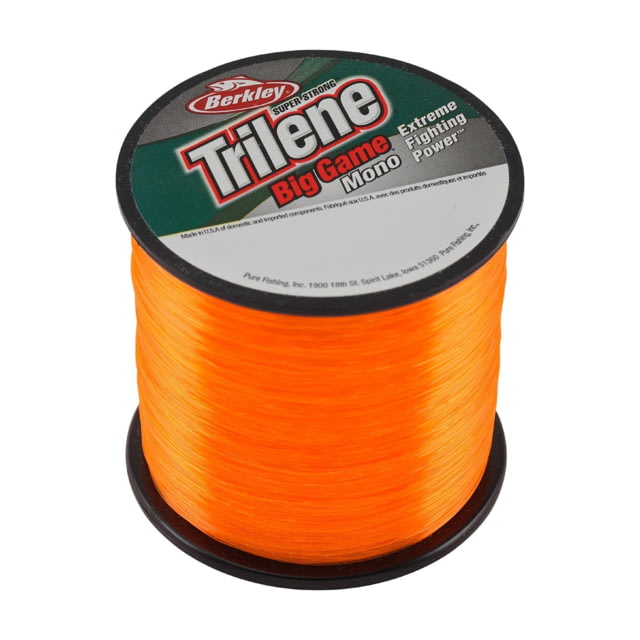 Berkley Berkley Trilene Big Game Mono 50lb 275yd Quarter Spool Blaze Orange 0.028 in/0.71 mm