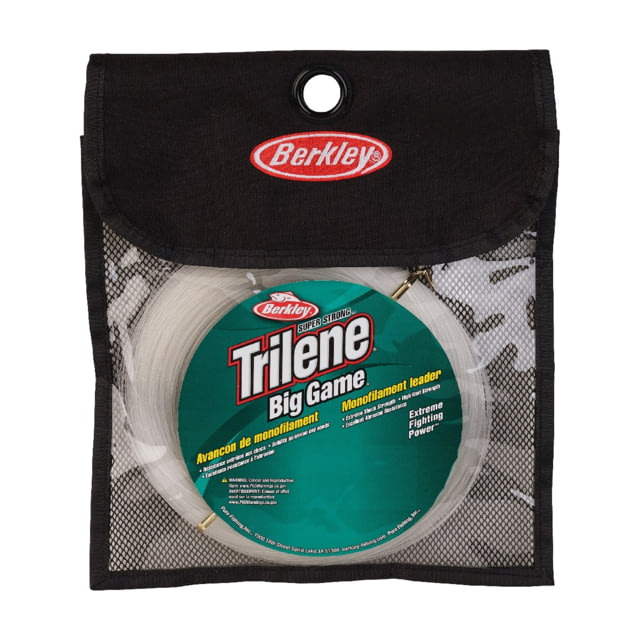 Berkley Berkley Trilene Big Game Mono Leaders Line 0.059in/1.49mm 200lb/90.7kg 110yd/100m Clear 0.059 in/1.49 mm