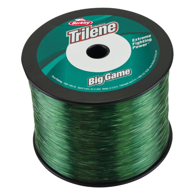 Berkley Berkley Trilene Big Game Monofilament Bulk Spool 40lb 1480yd Green 0.024 in/0.60 mm