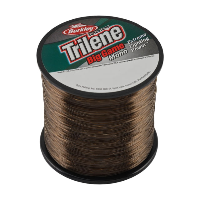 Berkley Berkley Trilene Big Game Monofilament Quarter Pound Spool 40lb 370yd Coastal Brown 0.024 in/0.60 mm