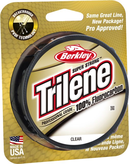Berkley Trilene Fluorocarbon Professional Grade Filler Spool Line 25 lb 200 Yards Clear 179157