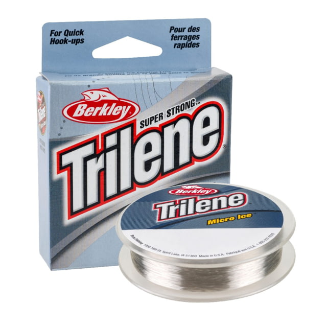 Berkley Berkley Trilene Micro Ice Filler Spool 4Lb 110yd Clear Steel 0.008 in/0.20 mm