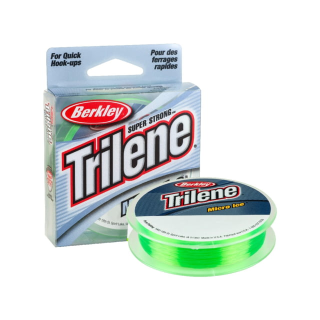 Berkley Berkley Trilene Micro Ice Filler Spool 4Lb 110yd Solar 0.008 in/0.20 mm