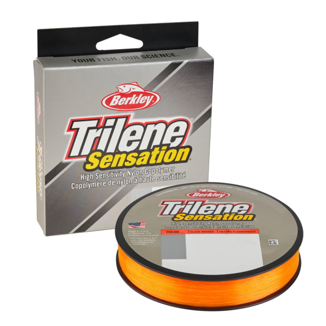 Berkley Trilene Sensation Monofilament Line 0.012in/0.30mm 12lb/5.4kg 330yd/301m Blaze Orange