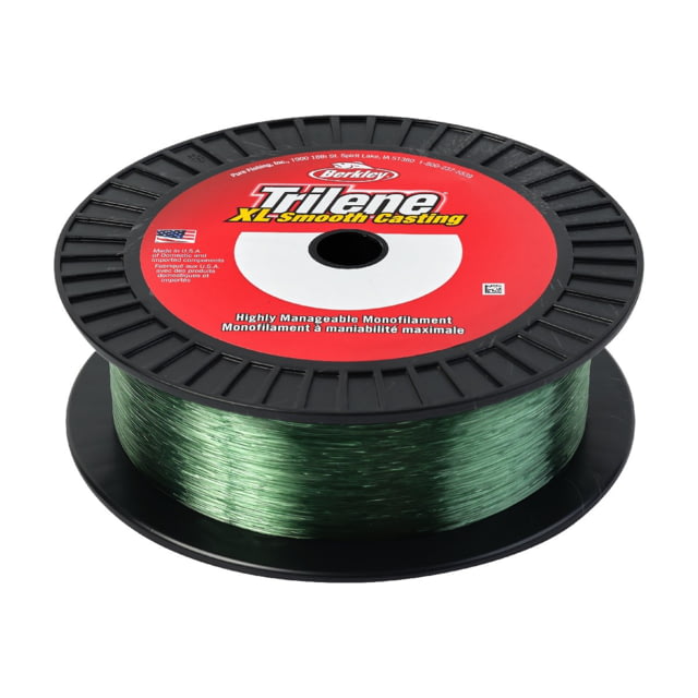 Berkley Berkley Trilene XL Monofilament Line 0.016in/0.40mm 20lb/9kg 1000yd/914m Low-Vis Green 0.016 in/0.40 mm