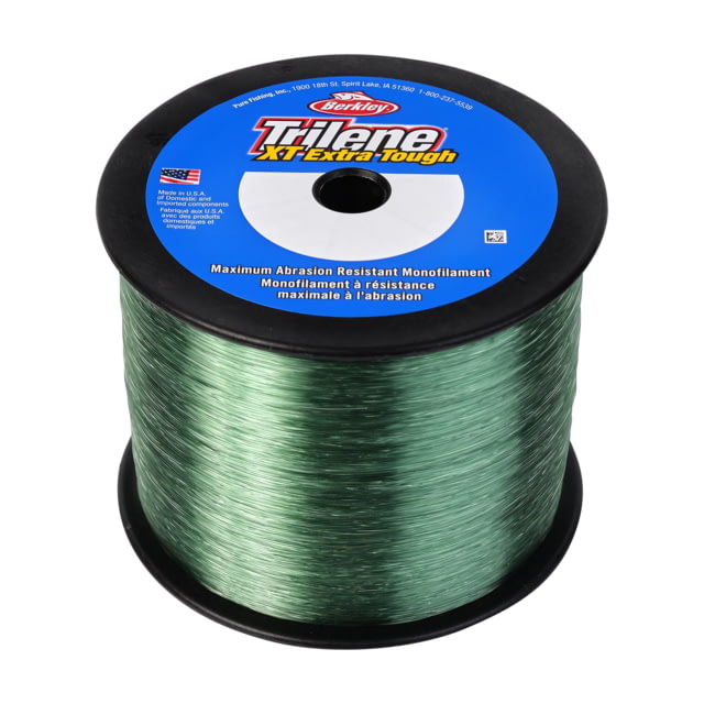 Berkley Trilene XT Monofilament Line 0.017in/0.43mm 17lb/7.7kg 3000yd/2743m Low-Vis Green