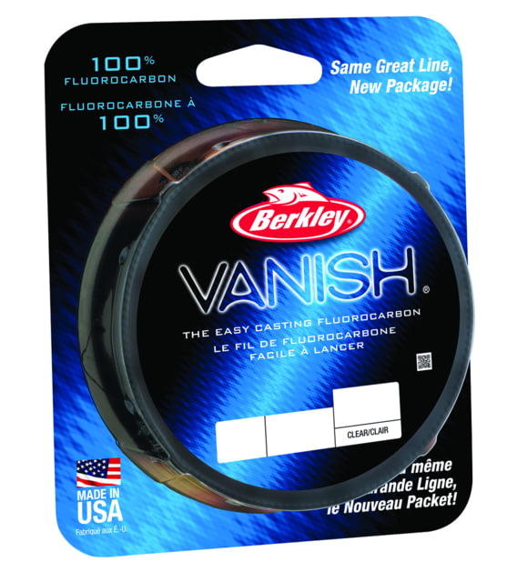 Berkley Vanish Fluorocarbon Line 2lb 250yd Filler Spool Clear