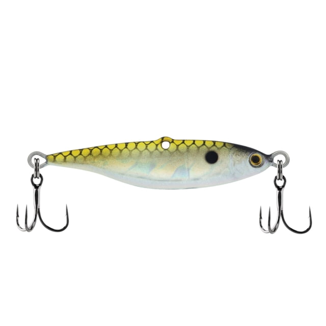 Berkley Vibrato Saltwater Hard Bait Metal Jig 007 1/4 oz 1 3/4in / 4cm Hook Size 8 2 Hooks Holo Greenie