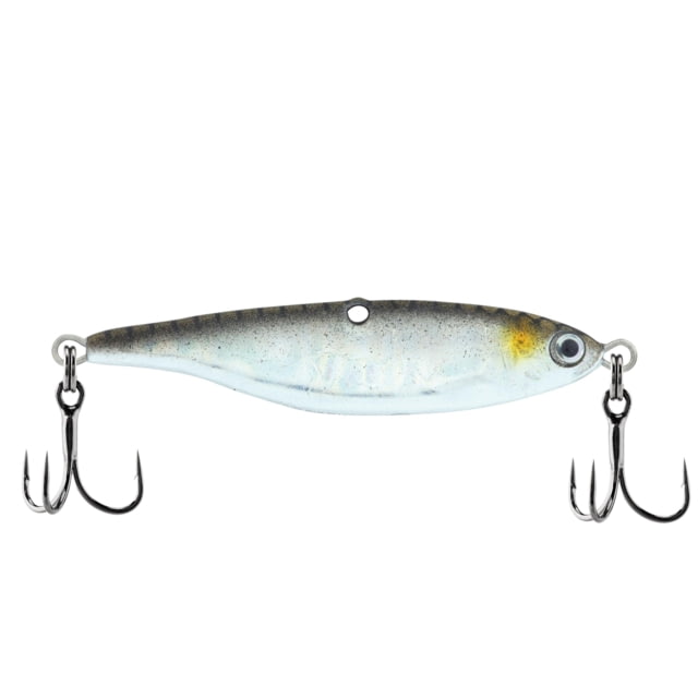 Berkley Vibrato Saltwater Hard Bait Metal Jig 010 3/8 oz 2in / 5cm Hook Size 8 2 Hooks Nat Shiner
