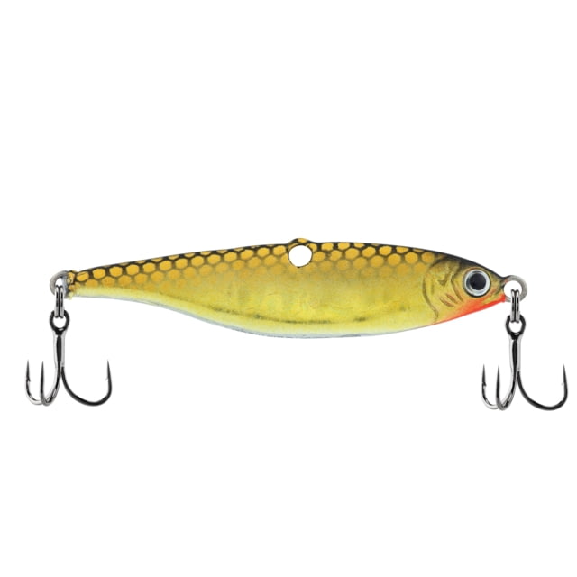Berkley Vibrato Saltwater Hard Bait Metal Jig 014 1/2 oz 2 1/4in / 6cm Hook Size 10 2 Hooks Nat Golden Shiner
