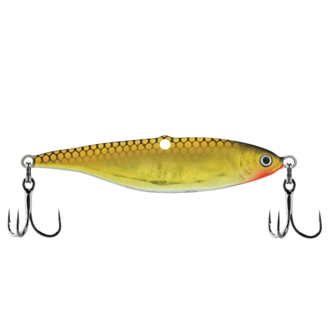 Berkley Vibrato Saltwater Hard Bait Metal Jig 021 3/4 oz 2 1/2in / 6cm Hook Size 8 2 Hooks Nat Golden Shiner