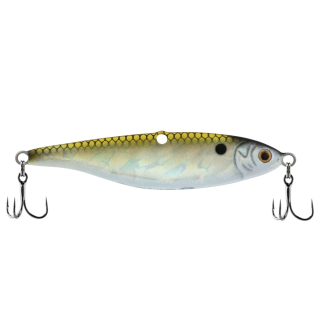 Berkley Vibrato Saltwater Hard Bait Metal Jig 028 1 oz 2 5/8in / 7cm Hook Size 6 2 Hooks Holo Greenie