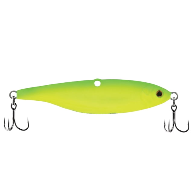 Berkley Vibrato Saltwater Hard Bait Metal Jig 028 1 oz 2 5/8in / 7cm Hook Size 6 2 Hooks Hot Lime