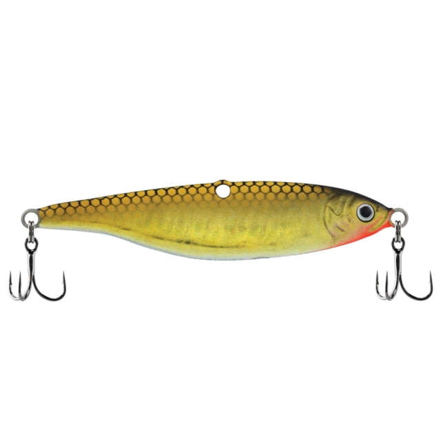 Berkley Vibrato Saltwater Hard Bait Metal Jig 028 1 oz 2 5/8in / 7cm Hook Size 6 2 Hooks Nat Golden Shiner