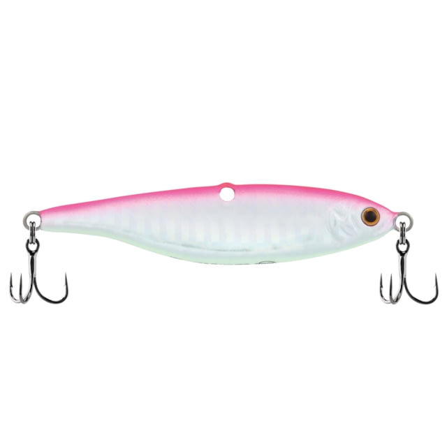 Berkley Vibrato Saltwater Hard Bait Metal Jig 028 1 oz 2 5/8in / 7cm Hook Size 6 2 Hooks Pinkescent