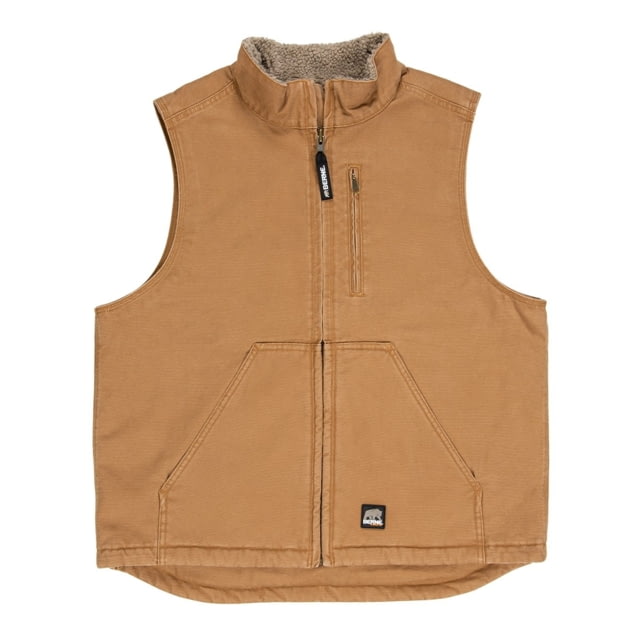 Berne Canyon Sherpa Lined Vest - Men's Brown Duck Large Tall
