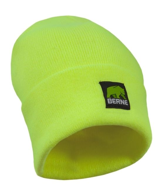Berne Enhanced Visibility Knit Beanie - Mens Yellow One Size Regular