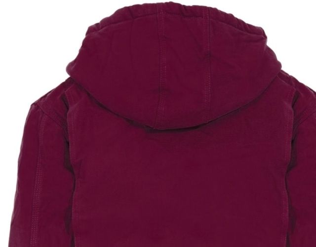 Berne Washed Hooded Coat - Girl's Small Plum