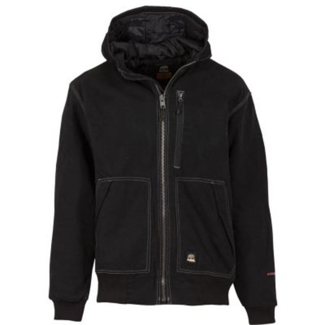 Berne Modern Hooded Jacket - Men's Black Large Tall