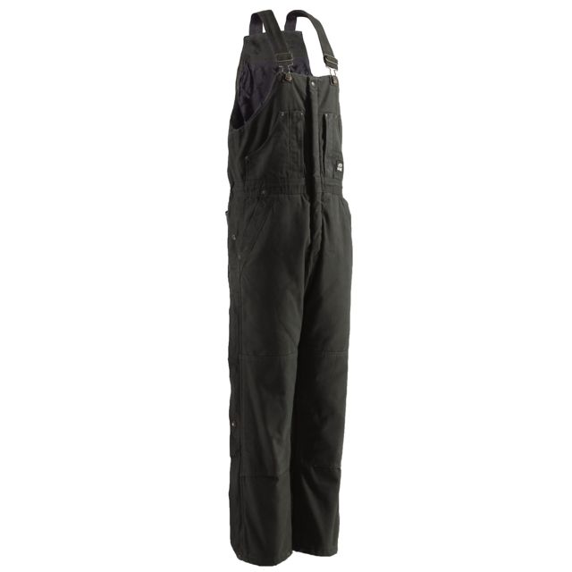 Berne Original Washed Insulated Bib Overall - Mens Olive Duck Medium Tall