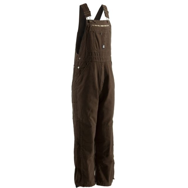 Berne Traditional Washed Bib Overall - Men's Bark Small Short