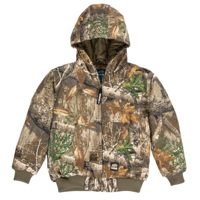 Berne Youth Softstone Hooded Jacket/Tricot - Boy's Realtree Edge Extra Small