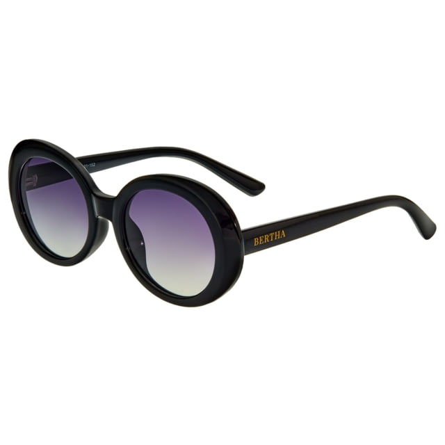 Bertha Annie Polarized Sunglasses - Women's Black Frame Black Lens Black/Black One Size