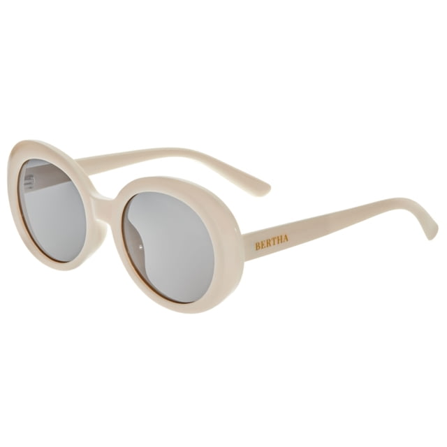 Bertha Annie Polarized Sunglasses - Women's Cream Frame Black Lens Cream/Black One Size