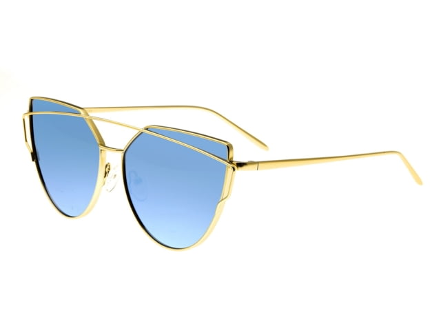 Bertha Aria Polarized Sunglasses Gold Frame Celeste Lens - Women's