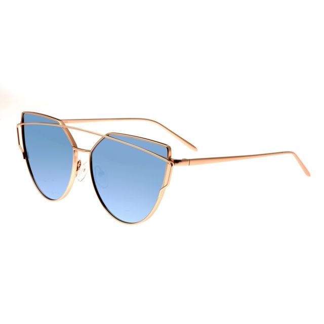 Bertha Aria Polarized Sunglasses Rose Gold/Celeste One Size