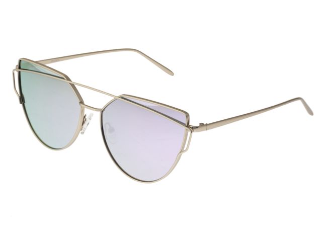 Bertha Aria Polarized Sunglasses Silver/Purple One Size