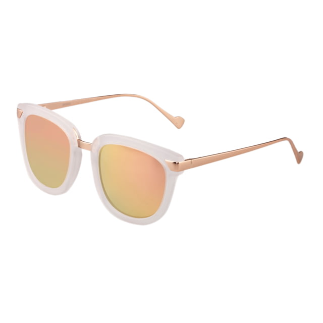 Bertha Arianna Sunglasses - Womens Clear Frame Brown Polarized Lens Clear/Brown One Size