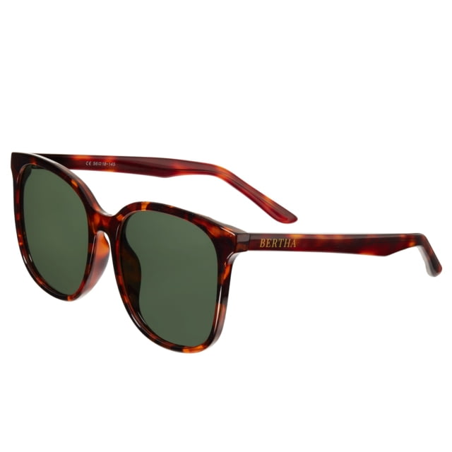 Bertha Avery Polarized Sunglasses - Women's Tortosle Frame Forest Green Lens Tortoise/Forest Green One Size