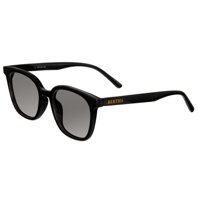 Bertha Betty Polarized Sunglasses - Women's Black Frame Black Lens Black/Black One Size