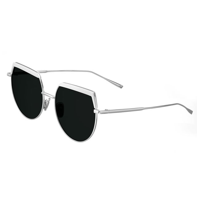 Bertha Callie Polarized Sunglasses White/Black One Size