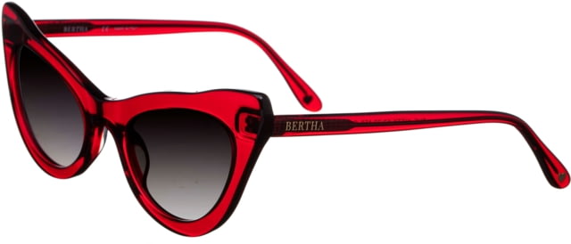 Bertha Kitty Handmade in Italy Sunglass - Women's Red One Size