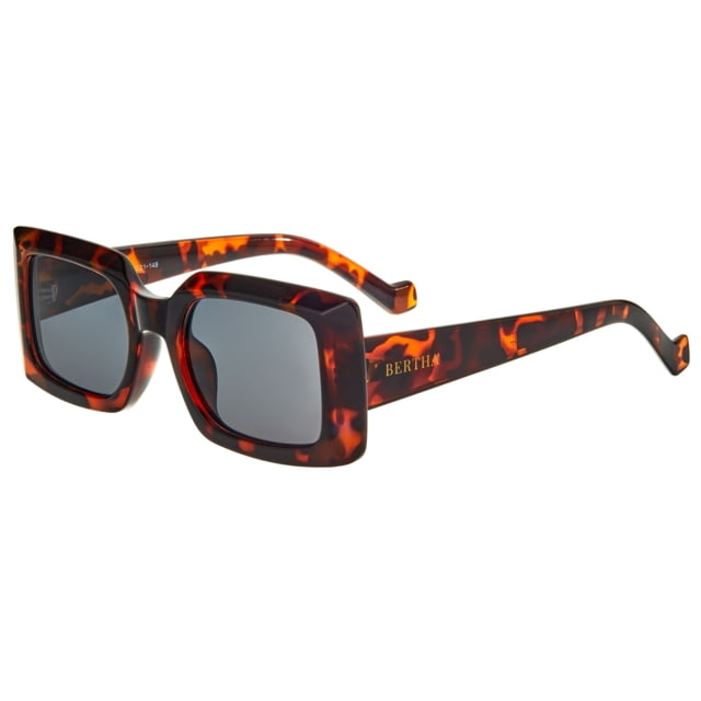 Bertha Miranda Polarized Sunglasses - Women's Trotoise Frame Black Lens Tortoise/Black One Size
