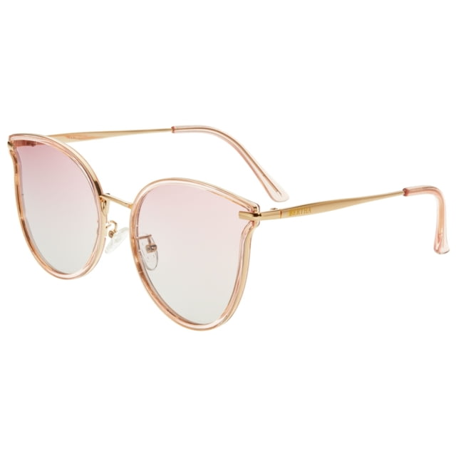 Bertha Moon Polarized Sunglasses - Women's Gold Frame Pink Lens Gold/Pink One Size