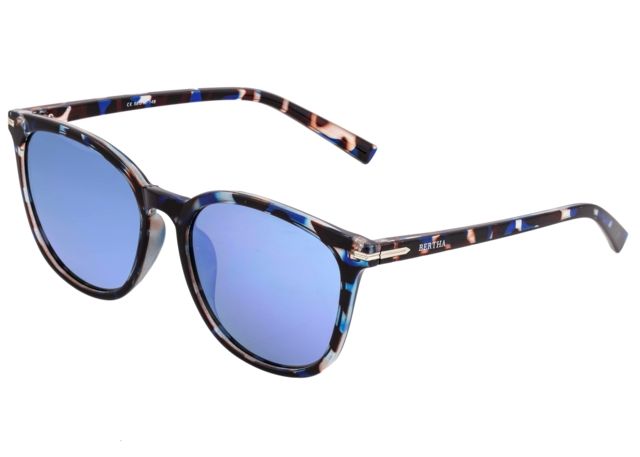 Bertha Piper Polarized Sunglasses - Women's Blue Tortoise/Blue One Size